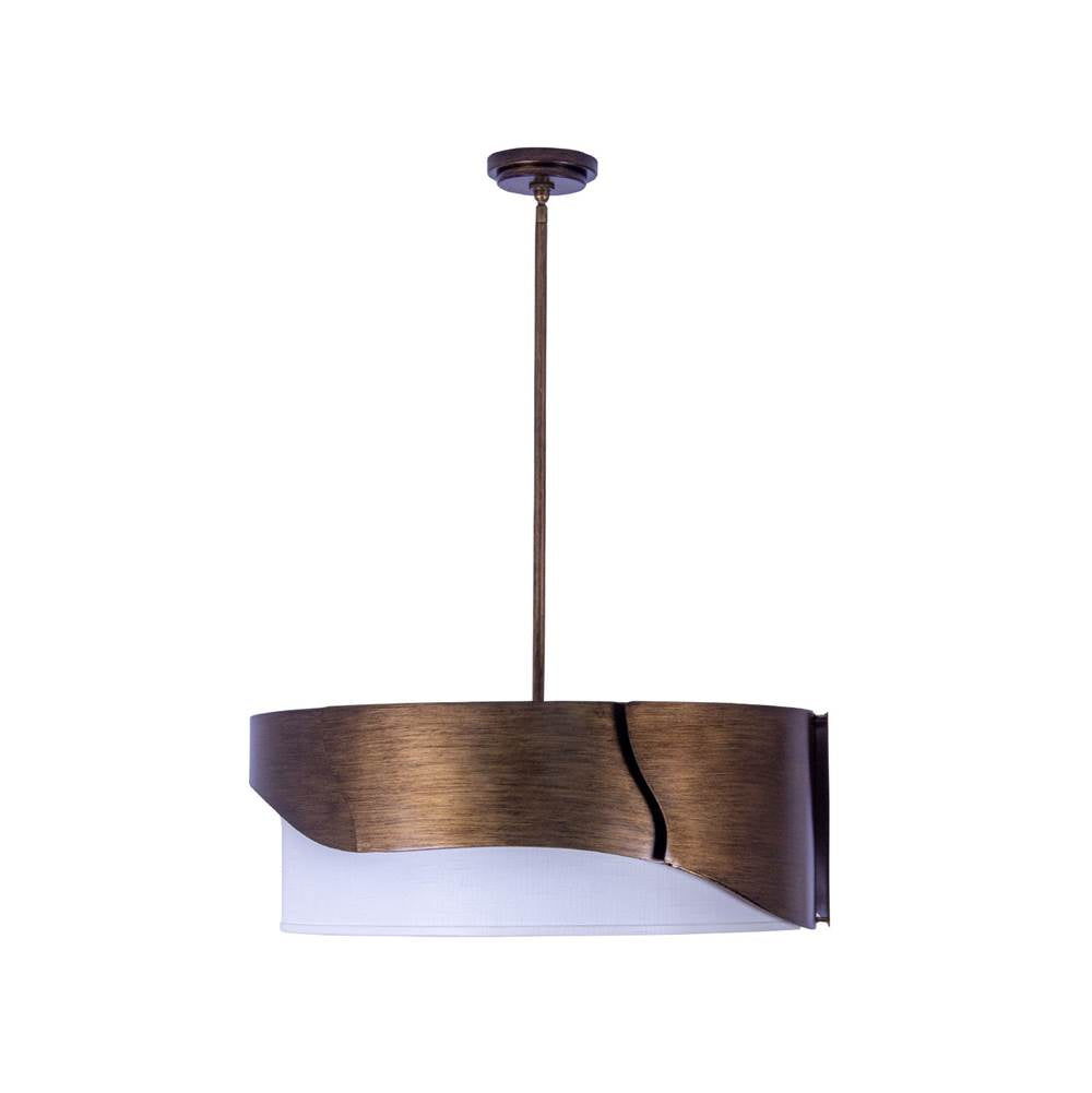Kalco Lighting 523056BGD Brushed Gold Midway 28-in 6 Light Socket Brushed Gold Chandelier Image 2