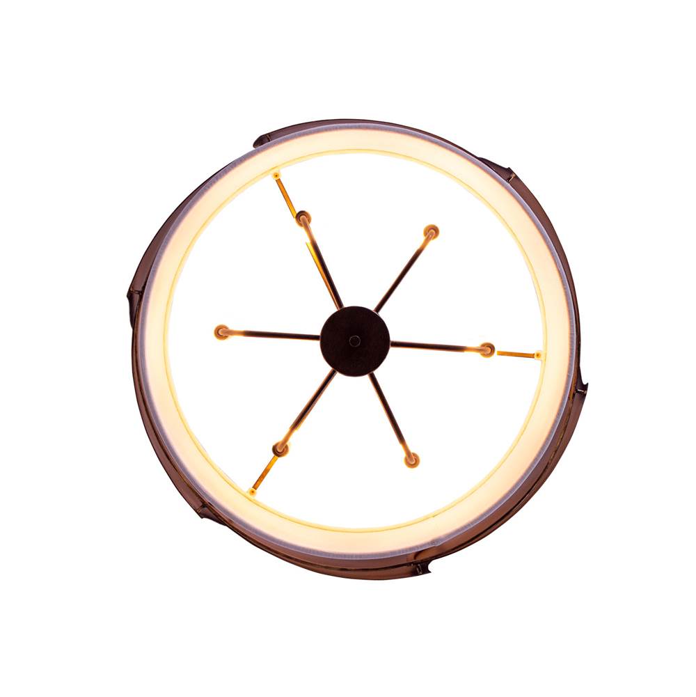 Kalco Lighting Midway 28-in 6 Light Socket Brushed Gold Chandelier