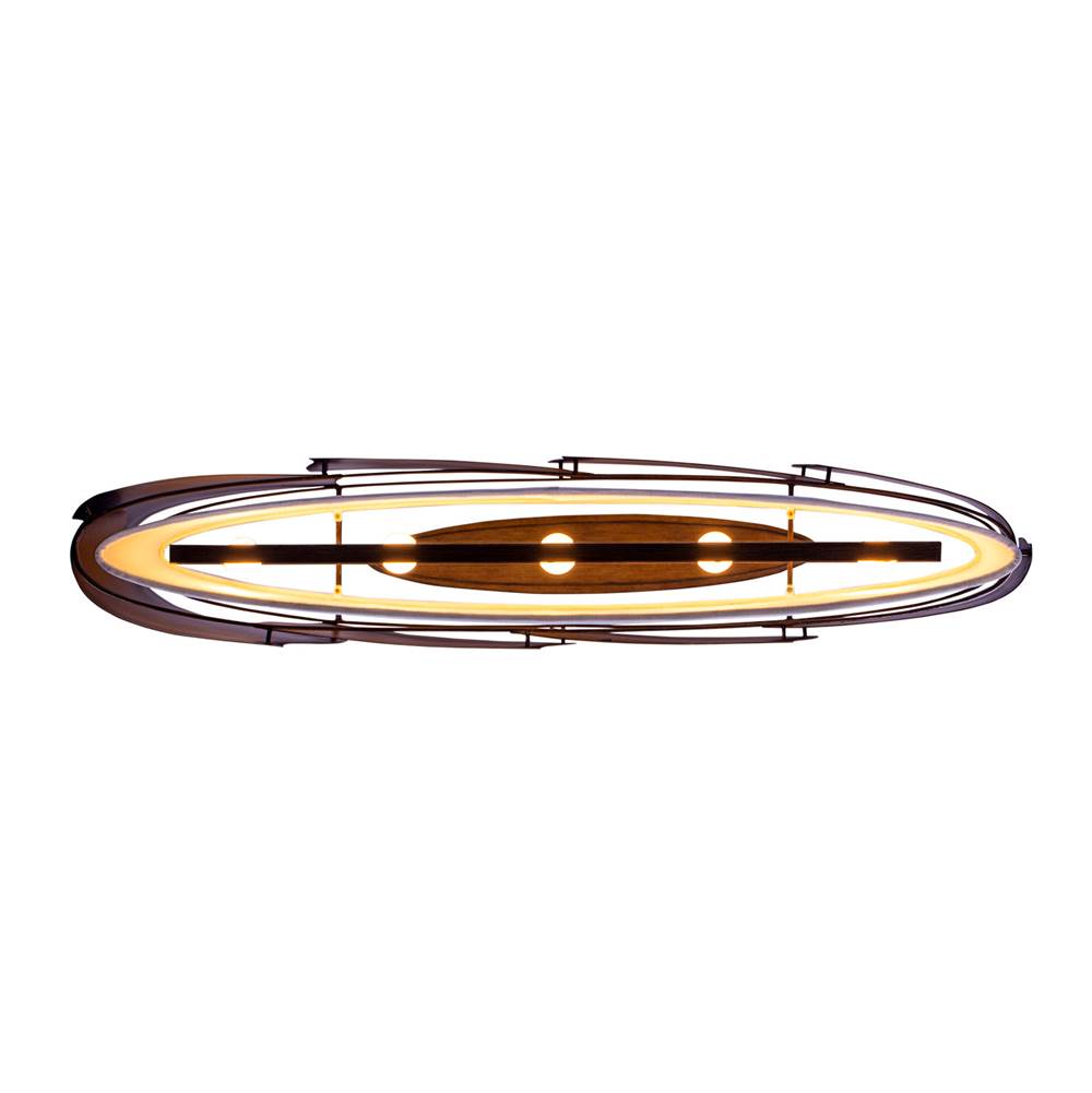 Kalco Lighting Midway 48-in 6 Light Socket Brushed Gold Linear Pendant