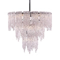Kalco Lighting 523255CH Polished Chrome Gisel 24-in 10 Light Socket Polished Chrome Tiered Chandelier Image 1