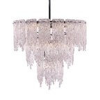Kalco Lighting 523255CH Polished Chrome Gisel 24-in 10 Light Socket Polished Chrome Tiered Chandelier Image 1