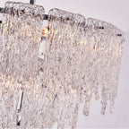 Kalco Lighting 523255CH Polished Chrome Gisel 24-in 10 Light Socket Polished Chrome Tiered Chandelier Image 4