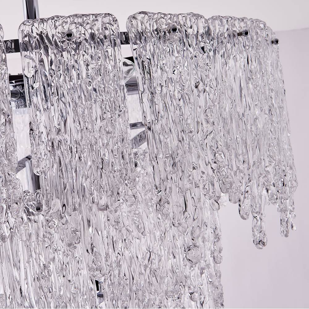 Kalco Lighting Gisel 24-in 10 Light Socket Polished Chrome Tiered Chandelier