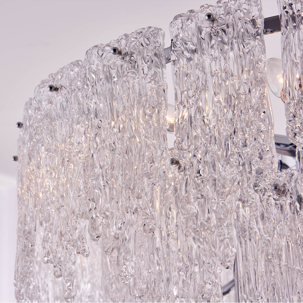 Kalco Lighting Gisel 32-in 19 Light Socket Polished Chrome Tiered Chandelier
