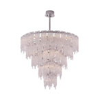 Kalco Lighting 523257CH Polished Chrome Gisel 40-in 22 Light Socket Polished Chrome Tiered Chandelier Image 1