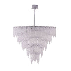 Kalco Lighting 523257CH Polished Chrome Gisel 40-in 22 Light Socket Polished Chrome Tiered Chandelier Image 3