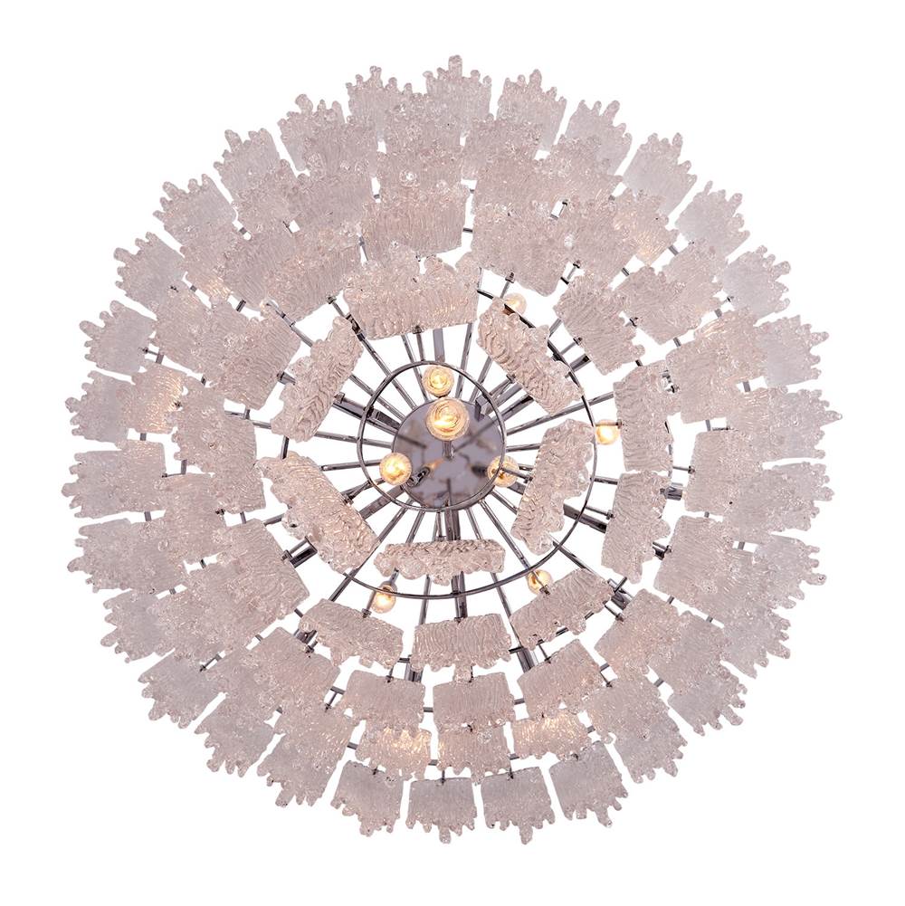 Kalco Lighting 523257CH Polished Chrome Gisel 40-in 22 Light Socket Polished Chrome Tiered Chandelier Image 4