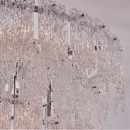 Kalco Lighting Gisel 40-in 22 Light Socket Polished Chrome Tiered Chandelier