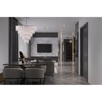 Kalco Lighting 523257CH Polished Chrome Gisel 40-in 22 Light Socket Polished Chrome Tiered Chandelier Image 2