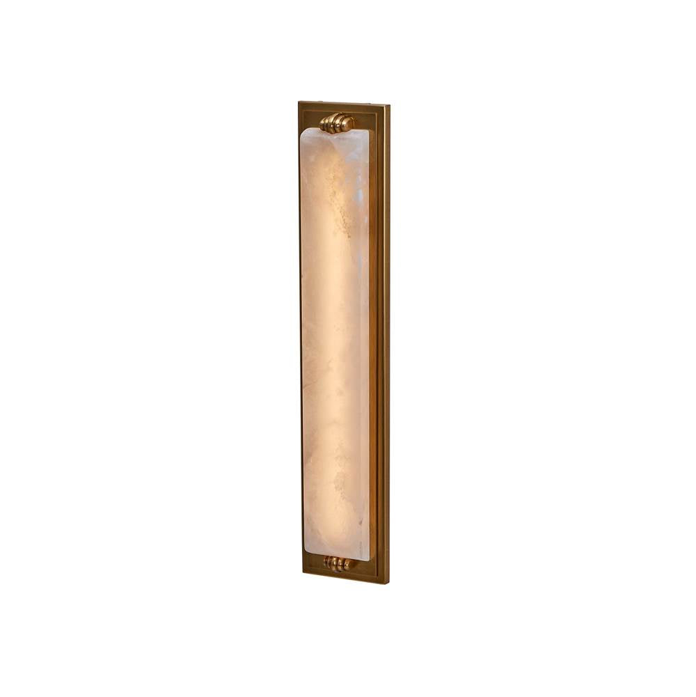 Kalco Lighting 523431TRB True Brass Gypsum 25-in 1 Light Led True Brass Wall Sconce Image 3