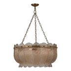 Kalco Lighting 523455WB Winter Brass Camellia 28-in 6 Light Socket Winter Brass Chandelier Image 1