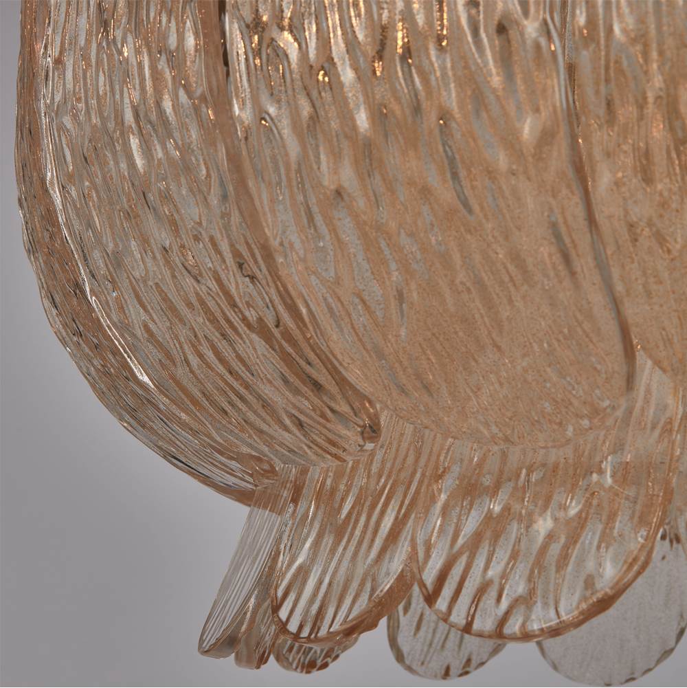 Kalco Lighting 523455WB Winter Brass Camellia 28-in 6 Light Socket Winter Brass Chandelier Image 4
