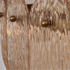 Kalco Lighting 523456WB Winter Brass Camellia 36-in 10 Light Socket Winter Brass Chandelier Image 3