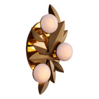 Kalco Lighting 523521WB Winter Brass Blush 16-in 3 Light Socket Winter Brass Wall Sconce Image 1
