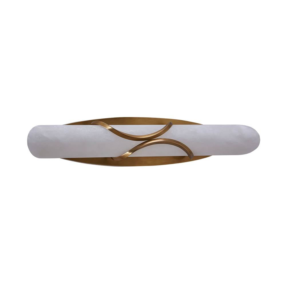 Kalco Lighting Gypsum 24.5-in 1 Light Led True Brass Wall Sconce