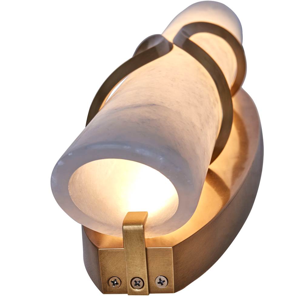 Kalco Lighting 523531TRB True Brass Gypsum 24.5-in 1 Light Led True Brass Wall Sconce Image 2
