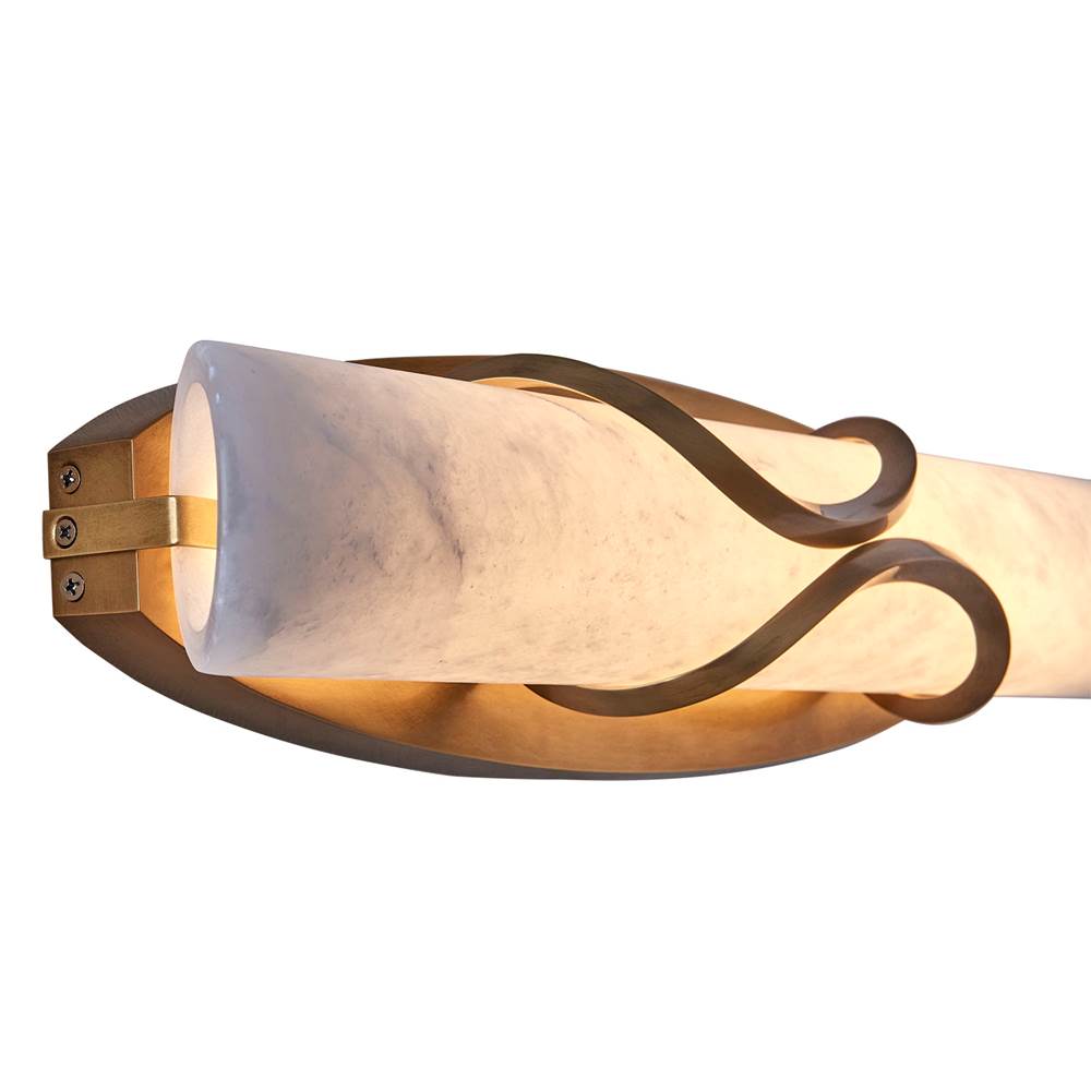 Kalco Lighting 523531TRB True Brass Gypsum 24.5-in 1 Light Led True Brass Wall Sconce Image 3