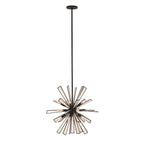 Kalco Lighting Radiance 26-in 18 Light Socket Matte Black Pendant