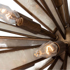 Kalco Lighting 523755PAB Pearlized Antique Brass Radiance 26-in 18 Light Socket Pearlized Antique Brass Pendant Image 4