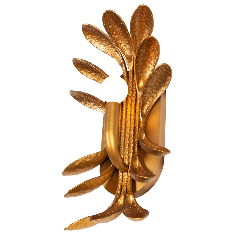 Kalco Lighting 523821WGL Warm Gold Botanica 16-in 1 Light Socket Warm Gold Wall Sconce Image 4