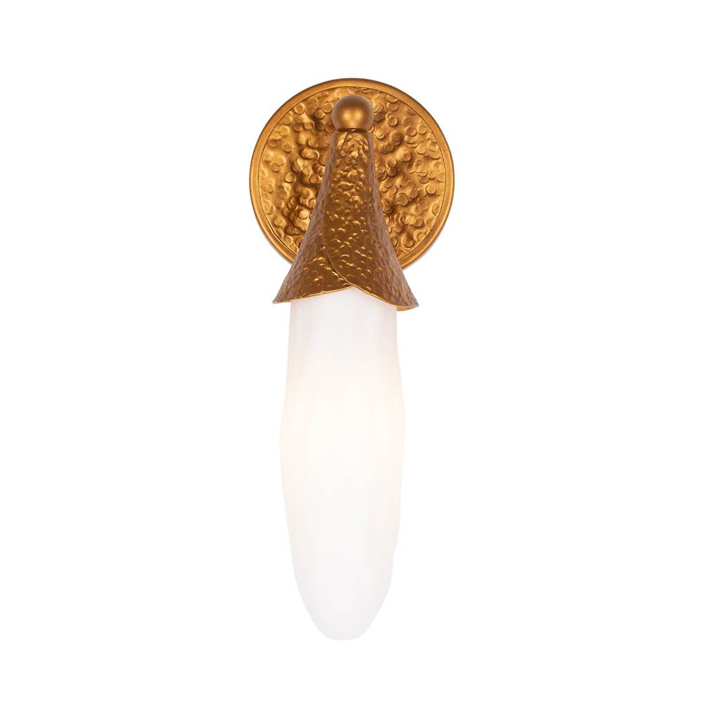 Kalco Lighting 523921WGL Warm Gold Bougainvillea 13.5-in 1 Light Socket Warm Gold Wall Sconce Image 1