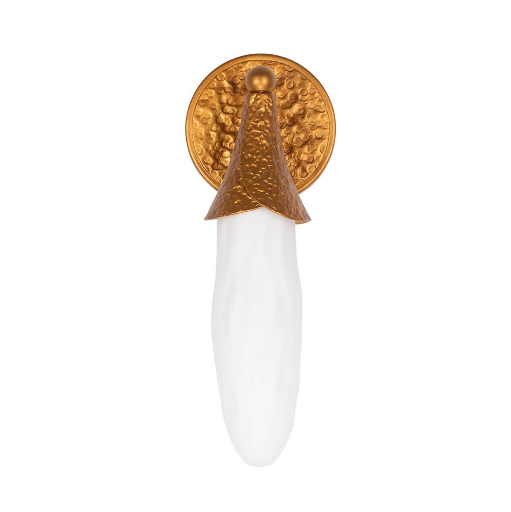 Kalco Lighting 523921WGL Warm Gold Bougainvillea 13.5-in 1 Light Socket Warm Gold Wall Sconce Image 2