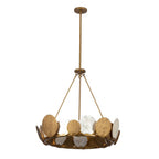 Kalco Lighting Cirque 34-in 8 Light Socket Rustic Gold Chandelier
