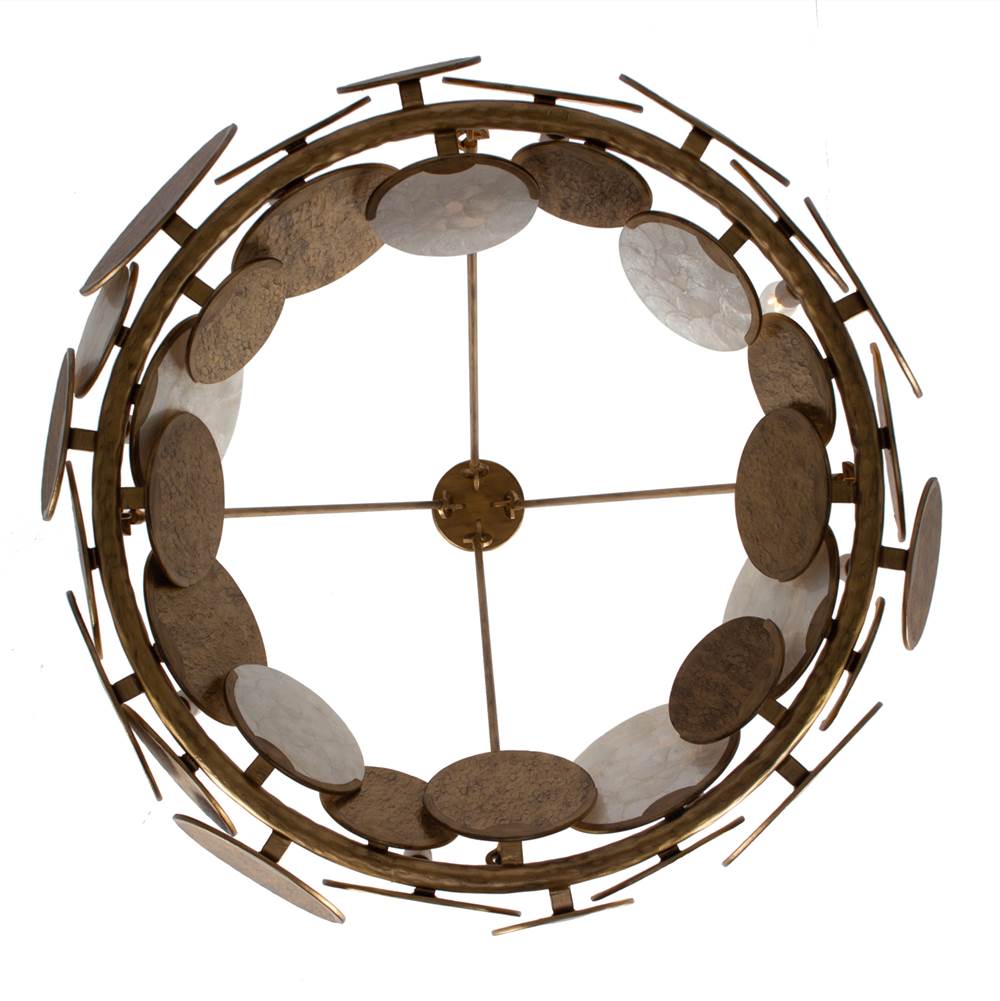 Kalco Lighting 524155RSG Rustic Gold Cirque 34-in 8 Light Socket Rustic Gold Chandelier Image 5