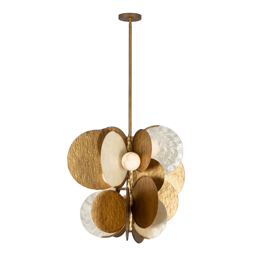 Kalco Lighting 524156RSG Rustic Gold Cirque 27-in 1 Light Socket Rustic Gold Pendant Image 1