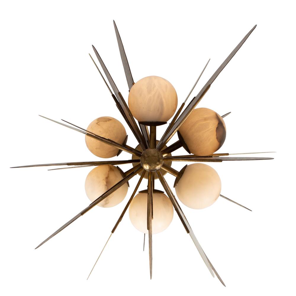 Kalco Lighting 524156RSG Rustic Gold Cirque 27-in 1 Light Socket Rustic Gold Pendant Image 4