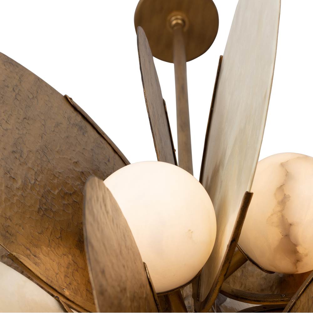 Kalco Lighting 524156RSG Rustic Gold Cirque 27-in 1 Light Socket Rustic Gold Pendant Image 2
