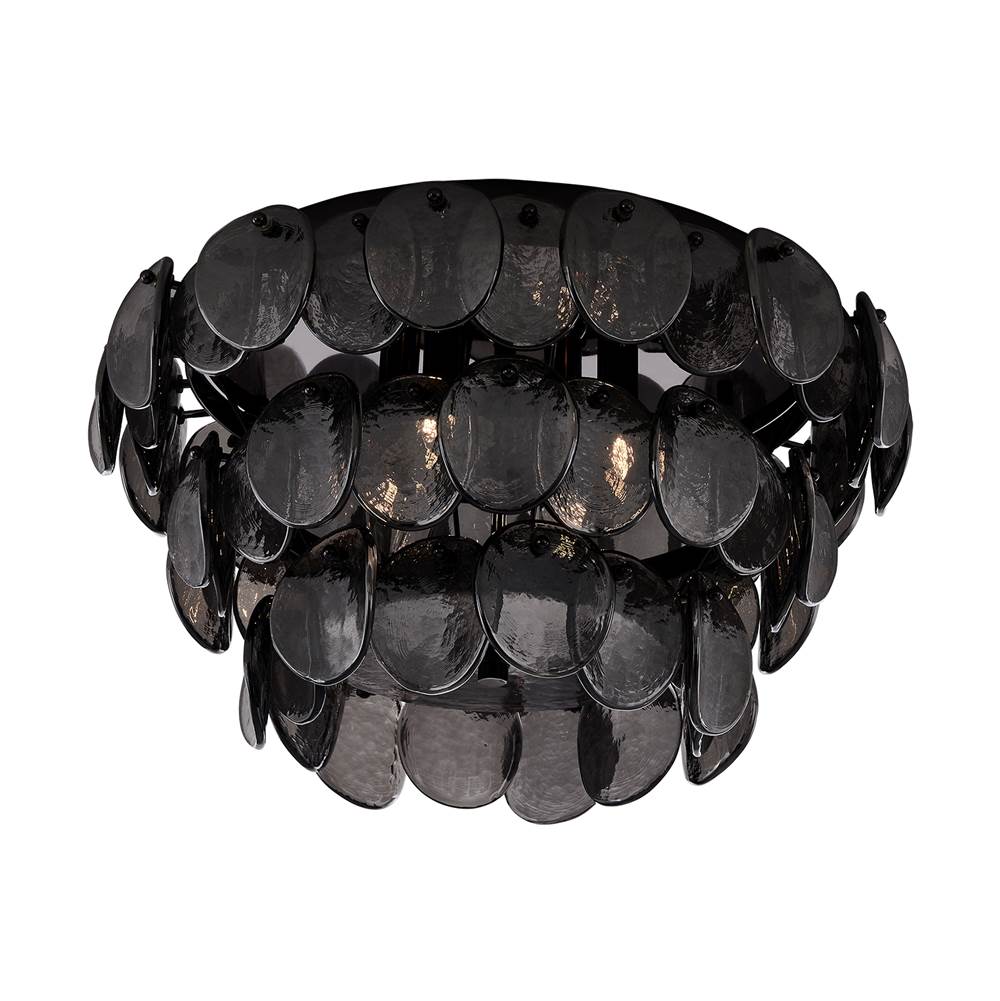 Kalco Lighting 524645BN Black Nickel Uroko 19.75-in 4 Light Socket Black Nickel Flush Mount Image 1