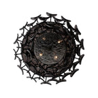 Kalco Lighting 524645BN Black Nickel Uroko 19.75-in 4 Light Socket Black Nickel Flush Mount Image 7
