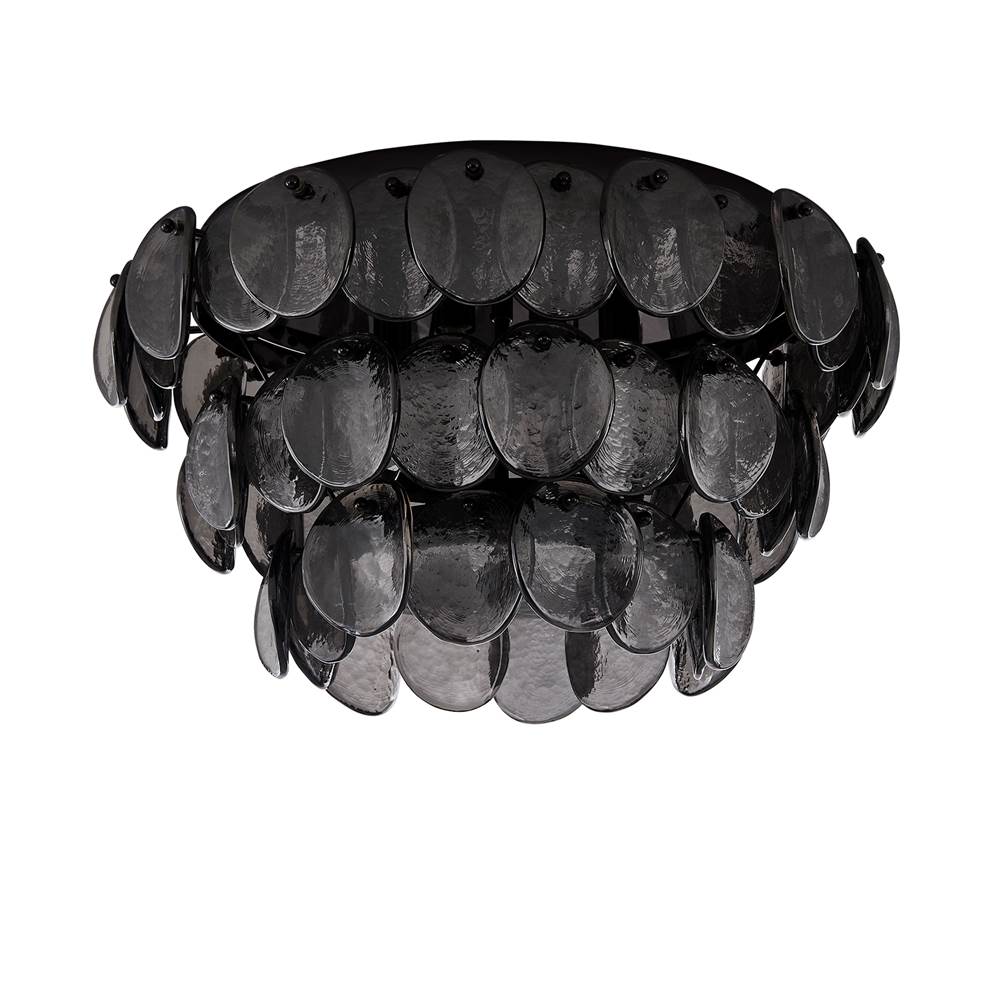 Kalco Lighting 524645BN Black Nickel Uroko 19.75-in 4 Light Socket Black Nickel Flush Mount Image 8
