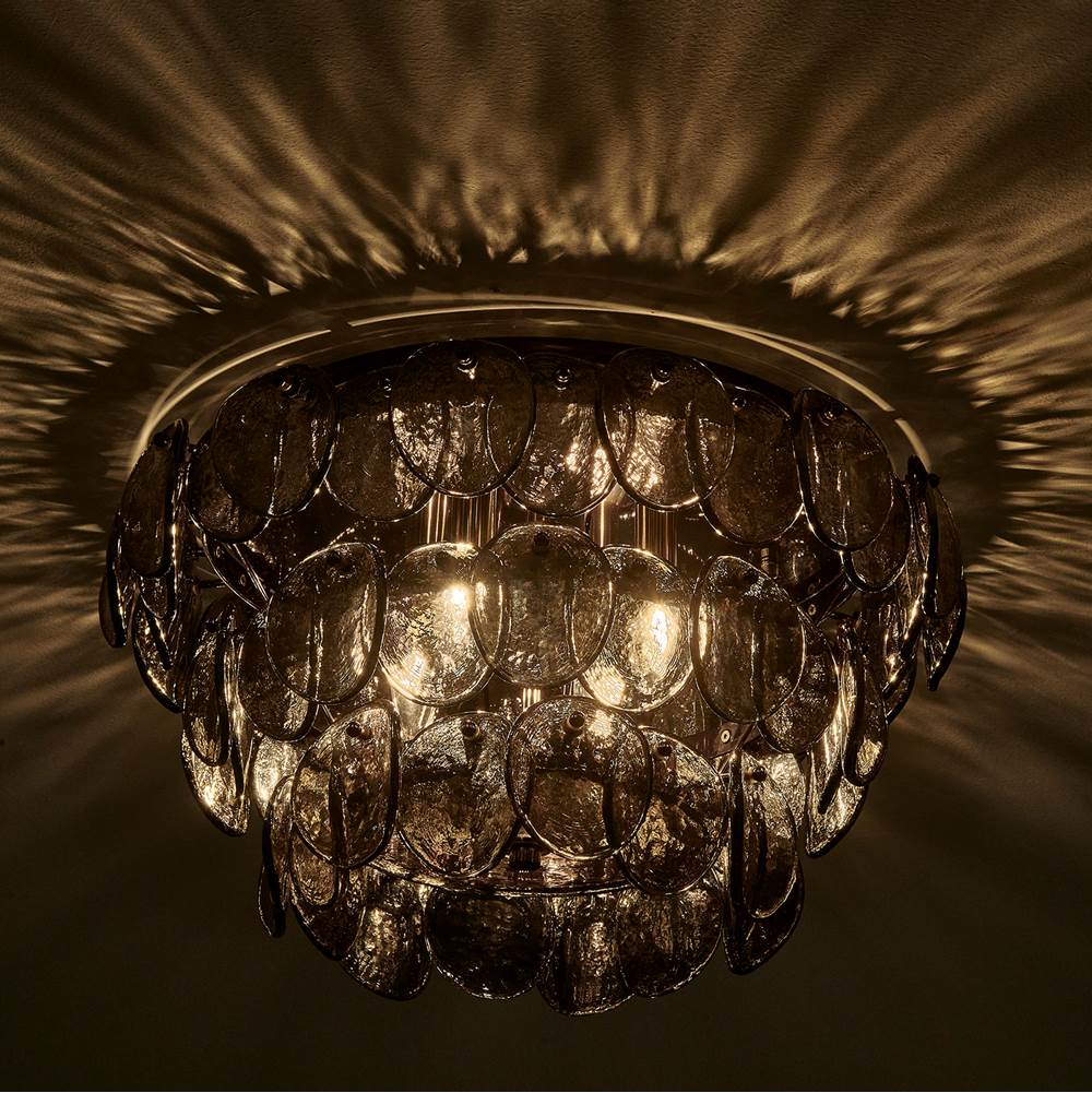 Kalco Lighting 524645BN Black Nickel Uroko 19.75-in 4 Light Socket Black Nickel Flush Mount Image 3