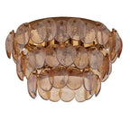 Kalco Lighting 524645PWB Polished Winter Brass Uroko 19.75-in 4 Light Socket Polished Winter Brass Flush Mount Image 3