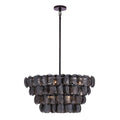 Kalco Lighting 524655BN Black Nickel Uroko 28-in 8 Light Socket Black Nickel Chandelier Image 1