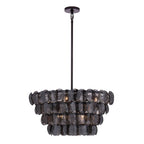 Kalco Lighting 524655BN Black Nickel Uroko 28-in 8 Light Socket Black Nickel Chandelier Image 1