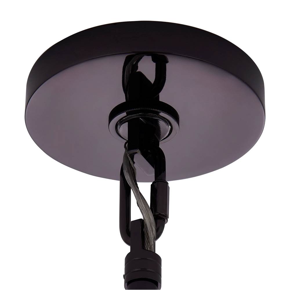 Kalco Lighting 524655BN Black Nickel Uroko 28-in 8 Light Socket Black Nickel Chandelier Image 4
