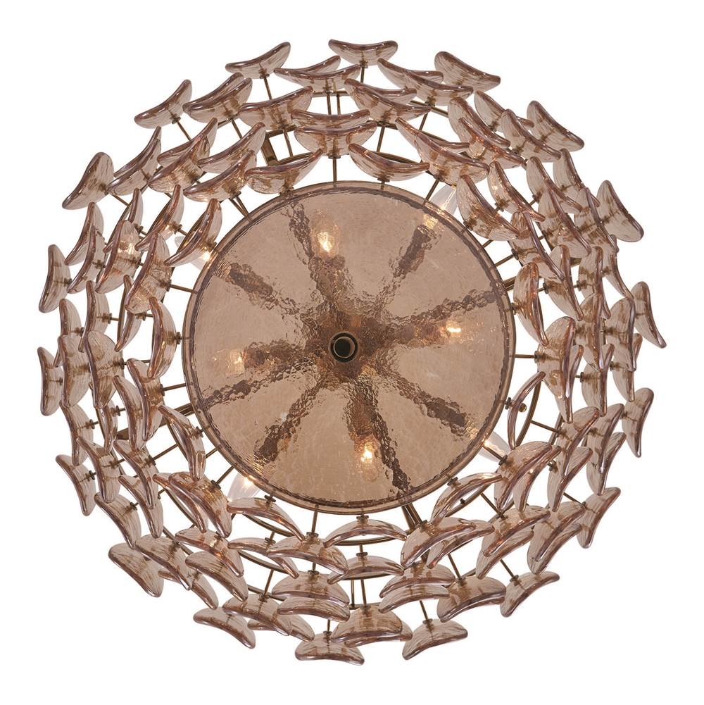 Kalco Lighting Uroko 28-in 8 Light Socket Black Nickel Chandelier