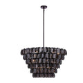 Kalco Lighting 524656BN Black Nickel Uroko 34-in 14 Light Socket Black Nickel Chandelier Image 1