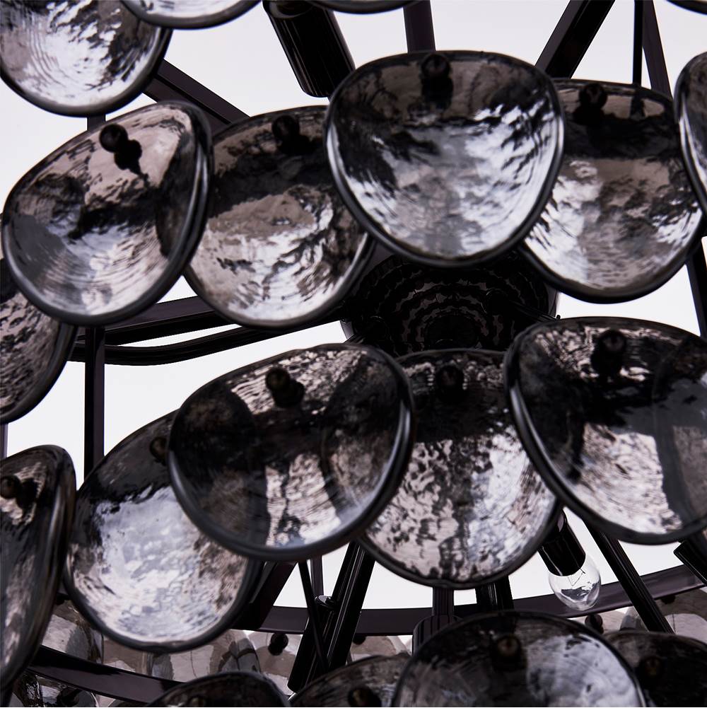 Kalco Lighting 524656BN Black Nickel Uroko 34-in 14 Light Socket Black Nickel Chandelier Image 5