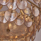 Kalco Lighting 524656PWB Polished Winter Brass Uroko 34-in 14 Light Socket Polished Winter Brass Tiered Chandelier Image 5