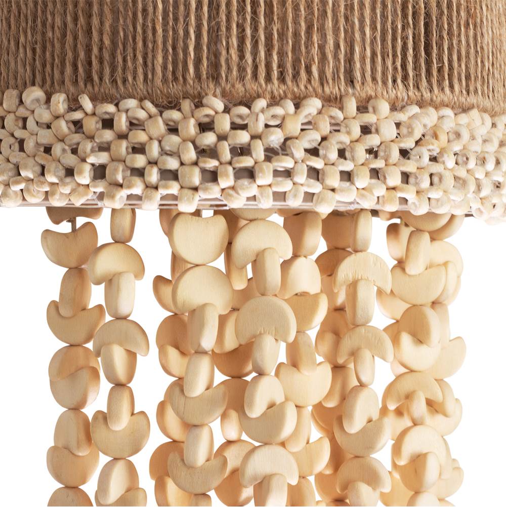 Kalco Lighting 524821JT Jute Naturale 14.5-in 1 Light Socket Jute Wall Sconce Image 4