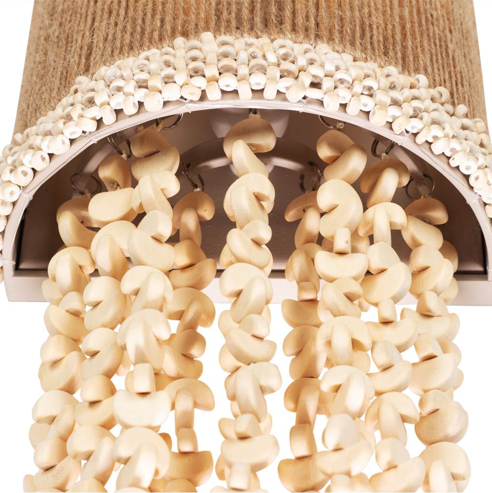 Kalco Lighting 524821JT Jute Naturale 14.5-in 1 Light Socket Jute Wall Sconce Image 3