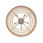 Kalco Lighting 524845JT Jute Naturale 22-in 5 Light Socket Jute Semi-flush Mount Image 4