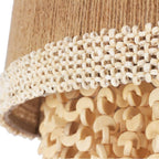 Kalco Lighting 524845JT Jute Naturale 22-in 5 Light Socket Jute Semi-flush Mount Image 3