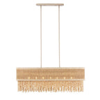 Kalco Lighting 524861JT Jute Naturale 48-in 7 Light Socket Jute Linear Pendant Image 1