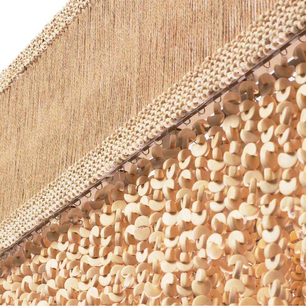 Kalco Lighting 524861JT Jute Naturale 48-in 7 Light Socket Jute Linear Pendant Image 3