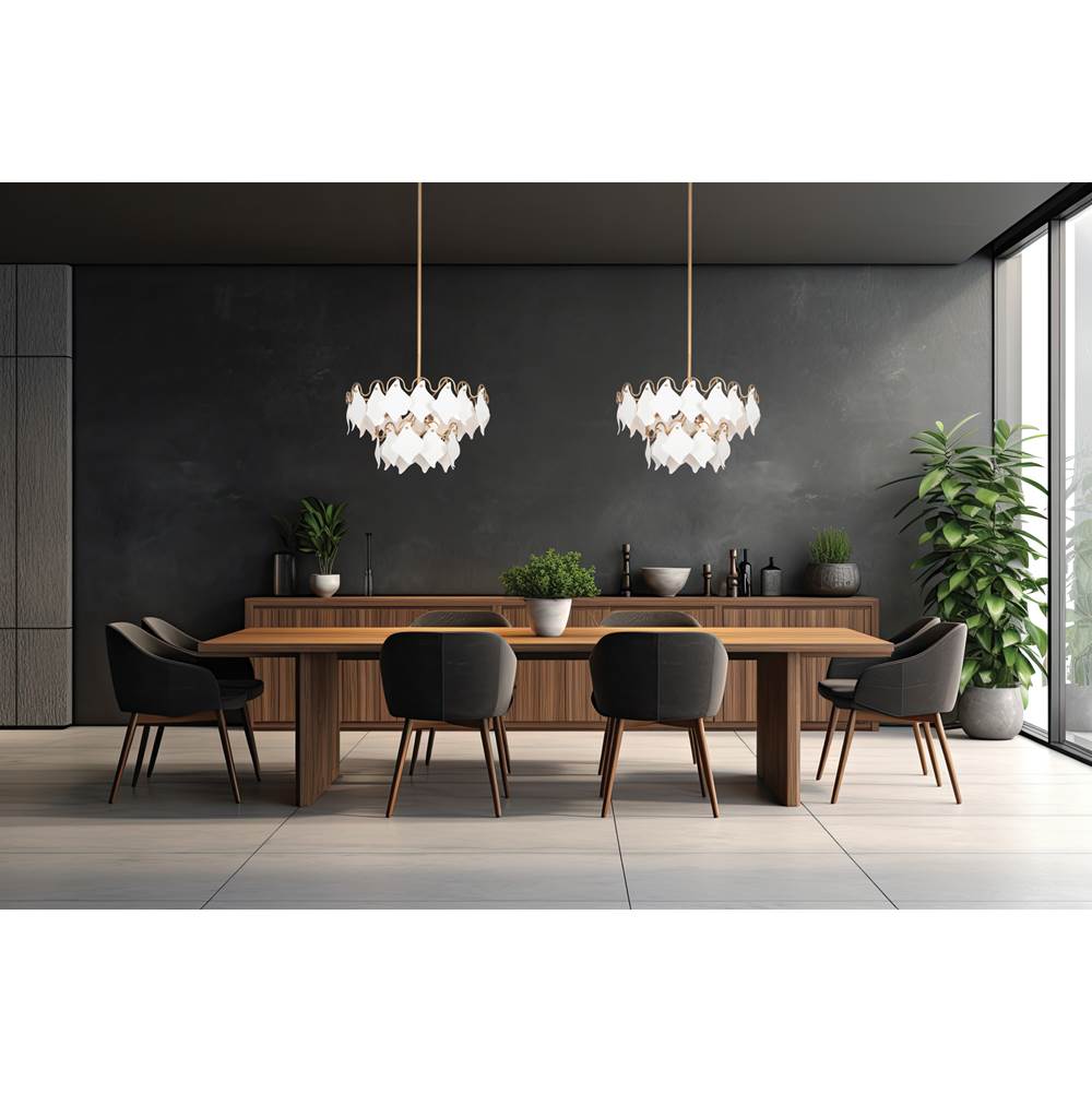 Kalco Lighting 525145MG Modern Gold Manta 26-in 4 Light Socket Modern Gold Pendant Image 2